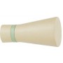 Άκρα-τέρματα κουρτινόξυλων Zogometal color more 4110 ivory pistacchio