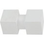 Άκρα-τέρματα κουρτινόξυλων Zogometal architect 4144 white soft touch