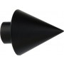 Άκρα-τέρματα κουρτινόξυλων Zogometal architect 4146 black soft touch