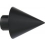 Άκρα-τέρματα κουρτινόξυλων Zogometal color more 4146 off black