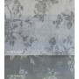 Κουρτίνες σετ γάζα με το μέτρο Floral-Fleria grey 5987