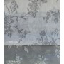 Κουρτίνες σετ γάζα με το μέτρο Floral-Fleria grey 5987
