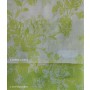 Κουρτίνες σετ γάζα με το μέτρο Floral-Fleria lime 5987
