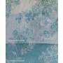 Κουρτίνες σετ γάζα με το μέτρο Floral-Fleria turquoise 5987