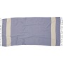 Πετσέτες παρεό με κρόσσια Σάμερ Μπλε Viopros 100x180