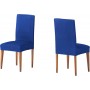 Ελαστικό κάλυμμα καρέκλας με πλάτη Atenas μπλε ηλεκτρίκ 50x50x60