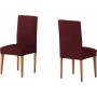 Ελαστικό κάλυμμα καρέκλας με πλάτη Atenas μπορντώ 50x50x60