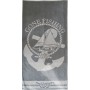 Πετσέτα θαλάσσης Cone fishing grey βελουτέ 85x170cm