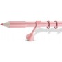 Κουρτινόξυλο μονό by Enis Pastel pink Pencil 0445 25mm