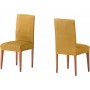 Ελαστικό κάλυμμα καρέκλας με πλάτη Atenas χρυσό 50x50x60