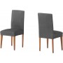 Ελαστικό κάλυμμα καρέκλας με πλάτη Atenas γκρι 50x50x60