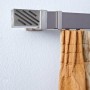 Κουρτινόξυλο μετώπη Aslanis Home Linea νίκελ σατινέ μονό