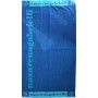 Πετσέτα θαλάσσης Logo blue-turquoise βελουτέ 85x170cm