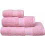 Πετσέτες μονόχρωμες ροζ Viopros Luxor