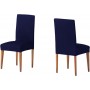 Ελαστικό κάλυμμα καρέκλας με πλάτη Atenas μπλε ναυτικό 50x50x60