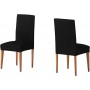 Ελαστικό κάλυμμα καρέκλας με πλάτη Atenas μαύρο 50x50x60