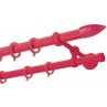 Κουρτινόξυλο διπλό με σωλήνα Φούξια Color Pop Zogometal Φ25-20mm CP0430