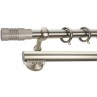 Κουρτινόξυλο διπλό οβάλ νίκελ ματ Easy Line E0436 Φ25mm