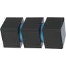 Άκρα-τέρματα κουρτινόξυλων Zogometal color more 0473 off black aquamarine
