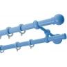 Κουρτινόξυλο διπλό με σωλήνα Γαλάζιο Color Pop Zogometal Φ25-20mm CP0058 