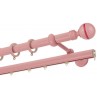 Κουρτινόξυλο διπλό με σιδηρόδρομο Ροζ-Φούξια Color Pop Zogometal Φ25mm CP0079