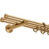 Κουρτινόξυλο με διπλό σωλήνα ορο ματ Architect Collection Zogometal Tapa Φ25mm