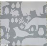 Ύφασμα παιδικό με το μέτρο Zoo grey 2-4096