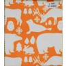 Ύφασμα παιδικό με το μέτρο Zoo orange 2-4098
