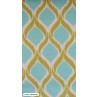 Ύφασμα σταμπάτο μπαρόκ Tisso turquoise 2-4252