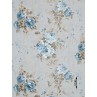 Ύφασμα σταμπάτο εμπριμέ Amanda blue 2-4257