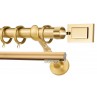 Κουρτινόξυλο διπλό οβάλ ορο ματ Zogometal Prestige collection PR4017 Φ25mm