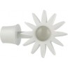 Άκρα-τέρματα κουρτινόξυλων Zogometal color pop 4054 white grey