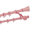 Κουρτινόξυλο διπλό με σωλήνα Ροζ-Φούξια Color Pop Zogometal Φ25-20mm CP4110