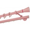 Κουρτινόξυλο διπλό με σιδηρόδρομο Ροζ-Φούξια Color Pop Zogometal Φ25mm CP4110