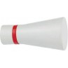 Άκρα-τέρματα κουρτινόξυλων Zogometal color more 4110 ice white red