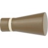 Άκρα-τέρματα κουρτινόξυλων Zogometal color more 4110 olive brown ivory