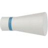 Άκρα-τέρματα κουρτινόξυλων Zogometal color pop 4110 white aquamarine 