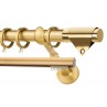 Κουρτινόξυλο διπλό οβάλ ορο ματ Zogometal Prestige collection PR4123 Φ25mm