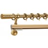 Κουρτινόξυλο διπλό οβάλ ορο ματ Easy Line E4135 Φ25mm  