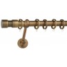 Κουρτινόξυλο μονό μπρονζέ Easy Line E4142 Φ25mm