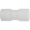 Άκρα-τέρματα κουρτινόξυλων Zogometal architect 4142 white soft touch