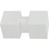 Άκρα-τέρματα κουρτινόξυλων Zogometal architect 4144 white soft touch