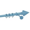 Κουρτινόξυλο μονό εφηβικό-παιδικό Γαλάζιο Color Pop Zogometal Φ25mm CP4146