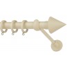 Κουρτινόξυλο μονό Ιβουάρ Color more Zogometal Φ25mm CP4146