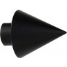 Άκρα-τέρματα κουρτινόξυλων Zogometal architect 4146 black soft touch
