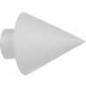 Άκρα-τέρματα κουρτινόξυλων Zogometal architect 4146 white soft touch