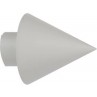 Άκρα-τέρματα κουρτινόξυλων Zogometal color more 4146 ice white
