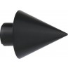Άκρα-τέρματα κουρτινόξυλων Zogometal color more 4146 off black