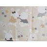 Ύφασμα παιδικό με το μέτρο Dream rabbit sand 5-2215