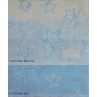 Κουρτίνες σετ γάζα με το μέτρο Stars blue 5991